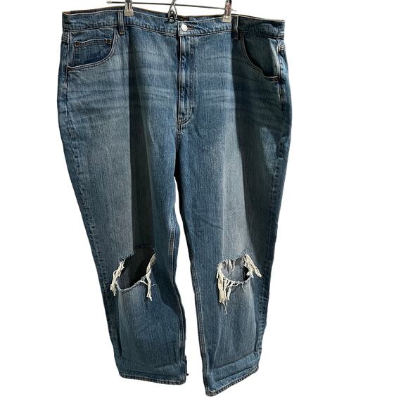 asos Design Jeans Women's Size 22 Curve Straight Leg (Nordstrom) Distressed - Picture 1 of 6